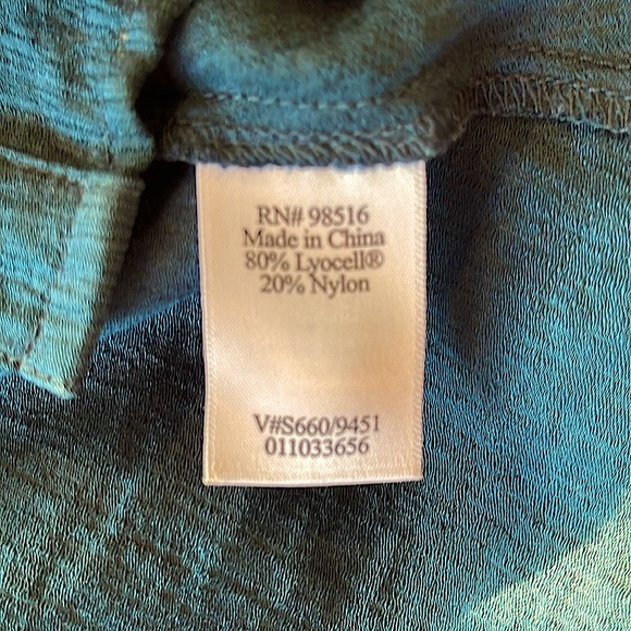 Coldwater Creek Button Down Blouse in Dark Teal - Picture 5 of 10